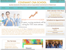 Tablet Screenshot of covenantcna.com